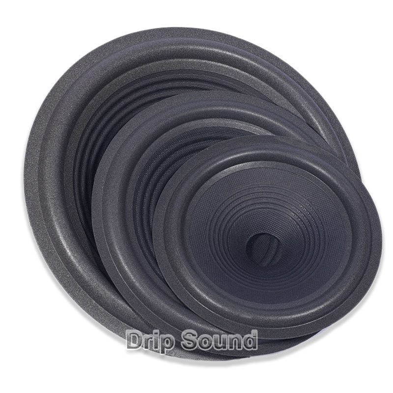 4"/5"/6.5"/8"/10" inch 25mm/30mm/36mm/47mm Core Speaker Cone Paper Basin Woofer Drum Paper Foam Edge Trumper Bass Repair Parts