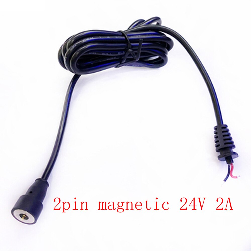 1pcs Magnet Spring-Loaded Pogo Pin Connector to Fast Charging Magnetic Data Cable 24V 2A Power Cord 1.5 Meter Adapter