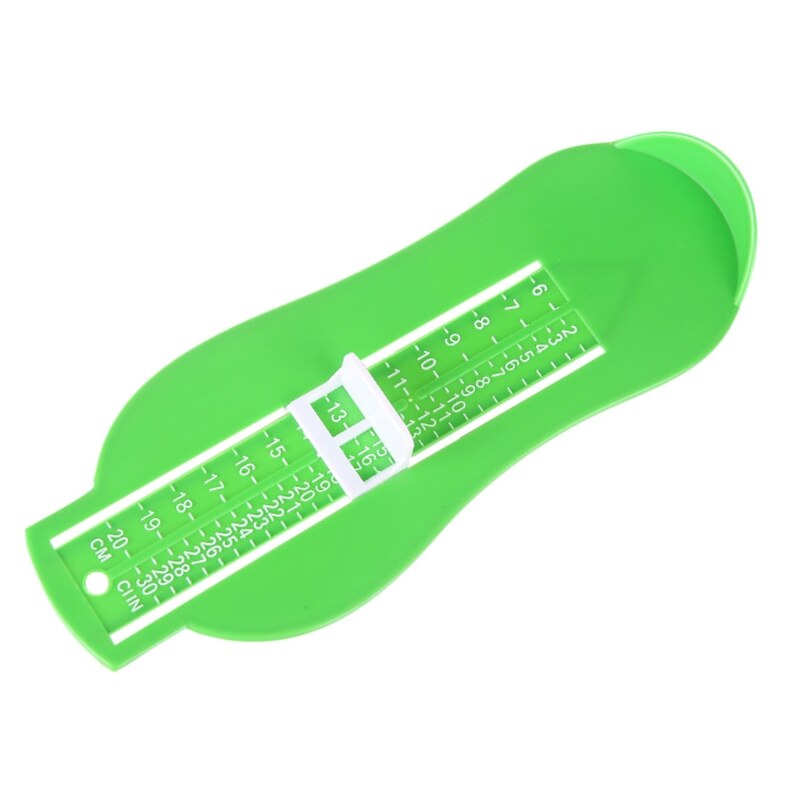 Kind Säuglings Fuß Messen Manometer Schuhe Größe Sauerei Lineal Gerät freundlicher 6-20cm: Grün