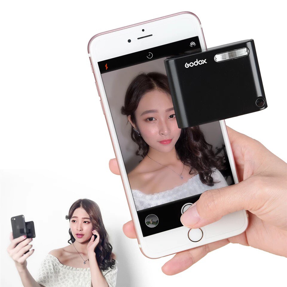 In Stock Godox A1 Mini Flash with 2.4G Wireless System TTL Bluetooth Trigger with Battery for Smartphone iPhone X 8 7 6S Plus