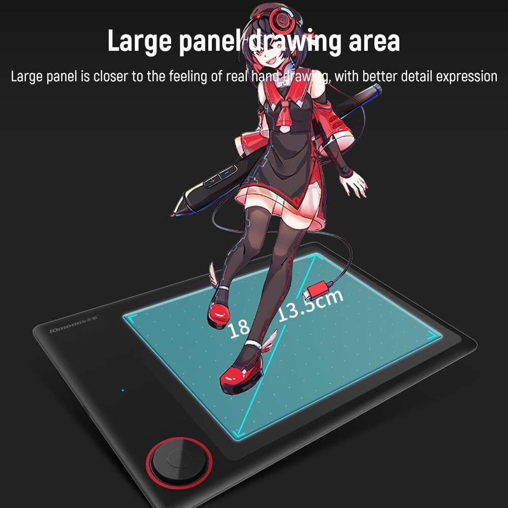 G30 Graphics Drawing Digital Tablets OSU Game Tablet Signature Pen Tablet with Battery-Free Stylus Pen