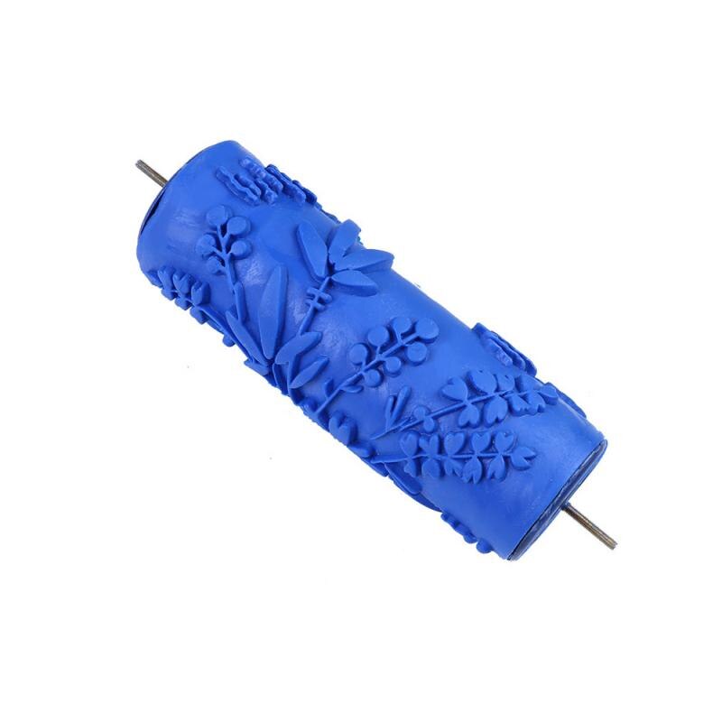 Máquina de impresión de rodillo para papel tapiz con pincel de pintura, rodillos de pintura con patrón de flores, Textura De La Pared en relieve, accesorios de decoración del hogar: 2