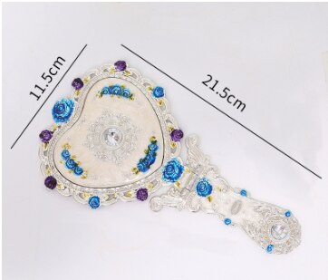 5 Pieces Miniature Dollhouse Mirror European Frame Mirror Dollhouse