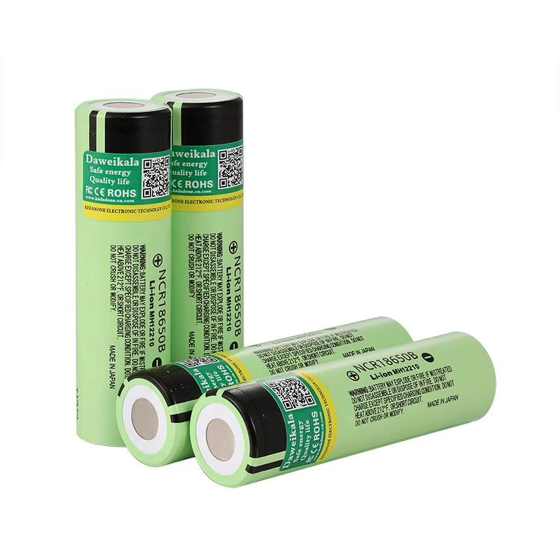 18650 batterier genopladeligt batteri 3.7v 2600 mah  mh12210 2600 mah ncr 18650b batteri til elektronisk cigaret lommelygte