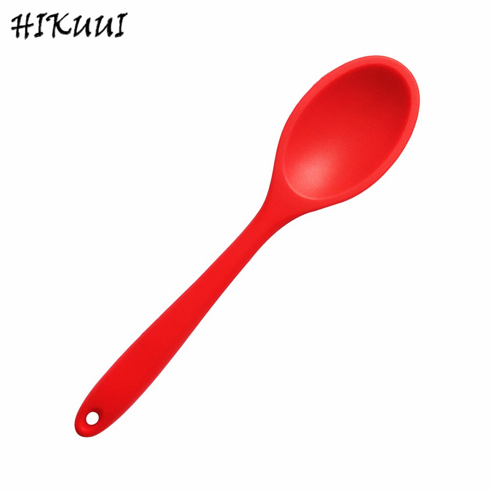 Utensilios de cocina de silicona, juego de cuchara, espátula, batidor de huevos, utensilios de nailon resistentes al calor, 1 ud.