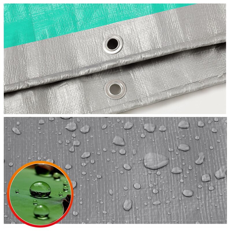 Canopys para camiones de 0,32mm PE, lona impermeable para jardín, toldo para exteriores, tela de sombreado para acampar, hoja de tierra, tela impermeable