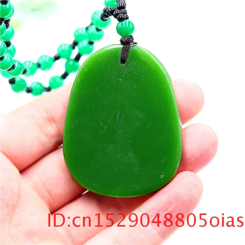 Groene Jade Karper Hanger Ketting Mode-sieraden Amulet Jadeïet Vrouwen Gesneden Natuurlijke Mannen Charm Chinese Voor