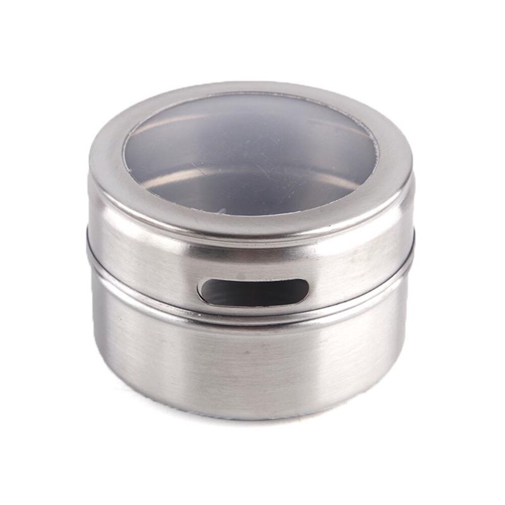 Magnetic Spice Jars Set Container With Labels Stickers Seasoning Bottle Pepper Storage Tin Seasoning Pot Kitchen Seasoning Tool