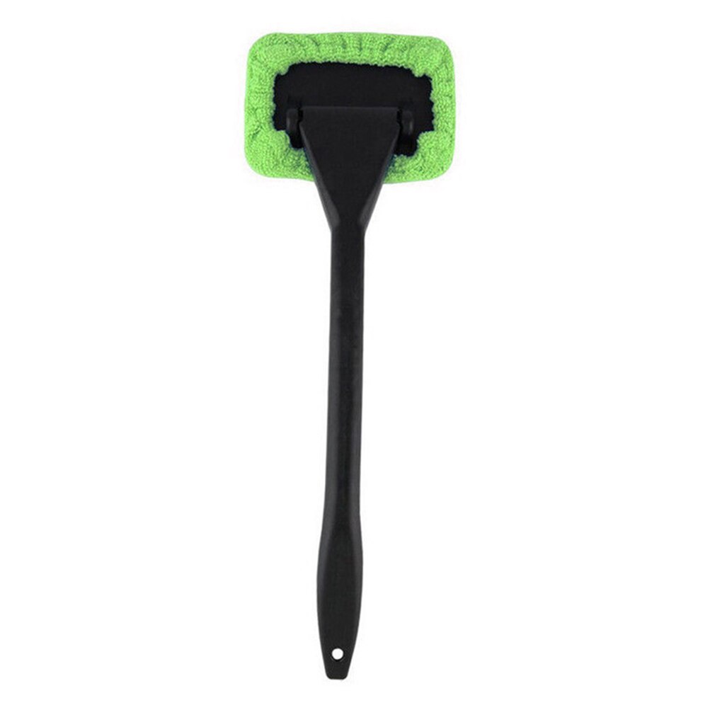 Long Handle Window Bathroom Cleaner Brush Kit Car Window Windshield Cleaning Wash Tool Inside Interior Glass Dust Removal Wiper: Green