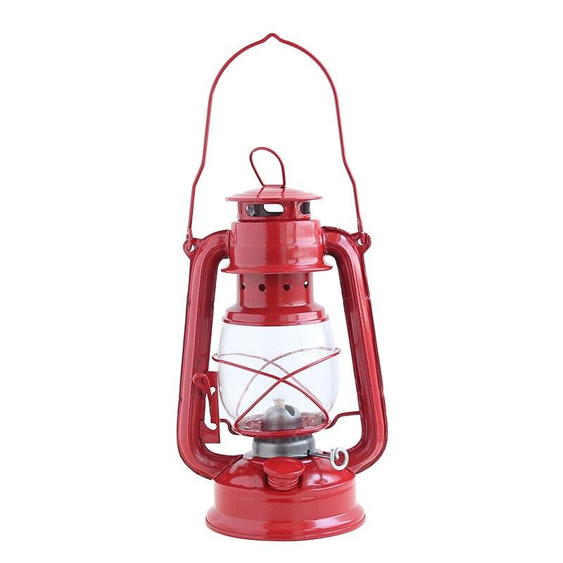 25cm retro klassisk parafin lampe 6 farger 235 led dimbare parafin lanterner veke bærbare lys bærbare lys utsmykning