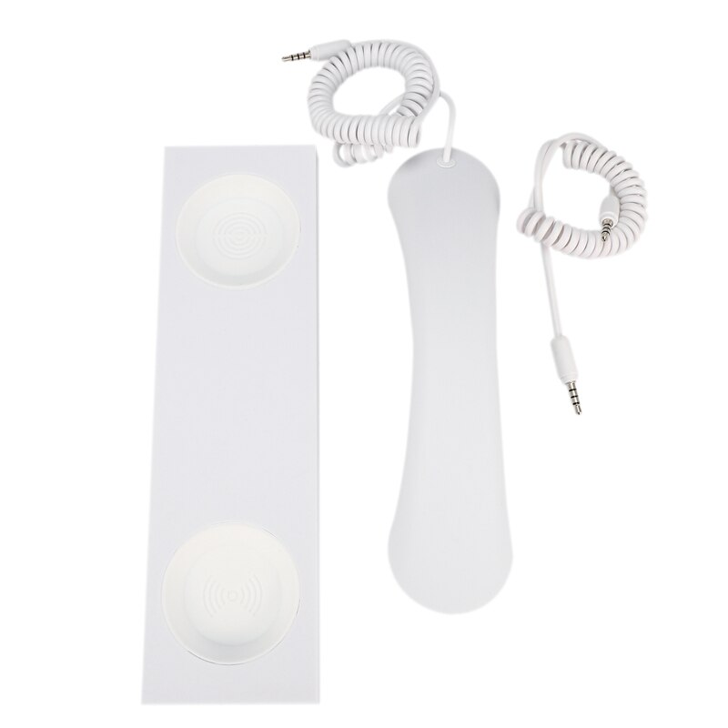 Retro Telephone Headset 3.5mm Microphone External Mobile Phone Microphone Base: Default Title