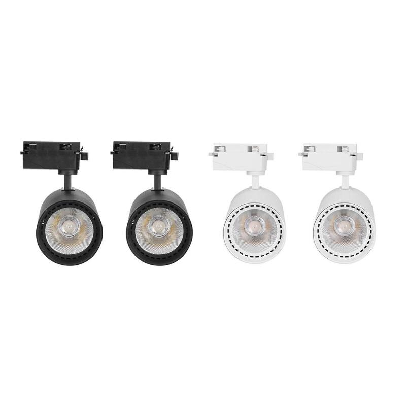 2 stuks COB 30W Led Spoor licht aluminium Plafond Spoor verlichting Spot Rail Spots Vervangen Halogeenlampen AC220V