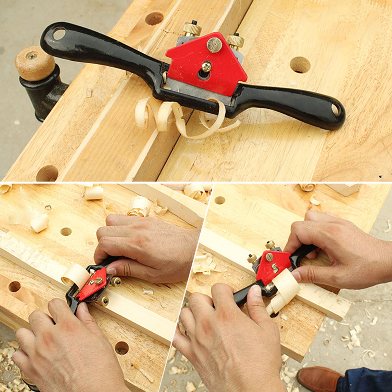 Woodworking Spoke Shave 9.4Inch With Flat Base Plane Carpenter Planer Tools for Planing Trimming Wood Working