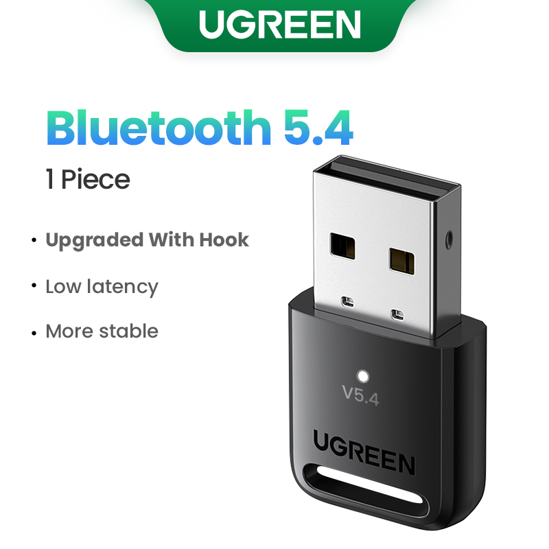 UGREEN Adapter Bluetooth USB Bluetooth 5.4 do komputera Dongle Adaptador bezprzewodowa mysz Keyborad muzyka odbiornik Audio nadajnik USB: BŁĘKITNA