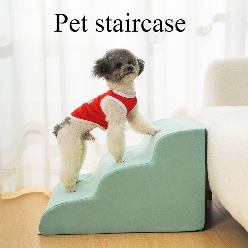 Escalera de 2/3 escalones para mascotas, rampa para perros/gatos, esponja de espuma viscoelástica, sofá para perros, rampa de entrenamiento extraíble y lavable para mascotas, escaleras, suministros para mascotas