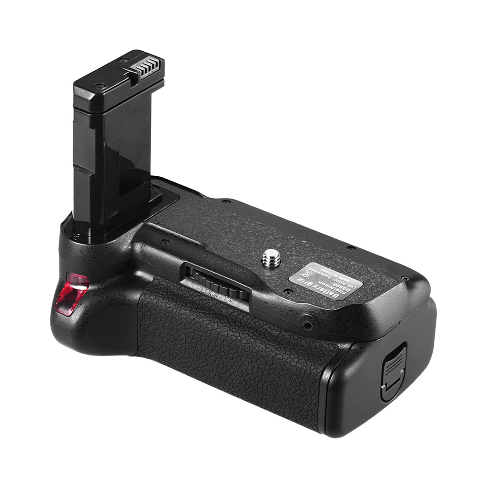 Andoer Fotocamera Verticale Battery Grip Holder per la Fotografia per Nikon D5500 D5600 DSLR Macchina Fotografica EN-EL 14 Alimentato A Batteria IR