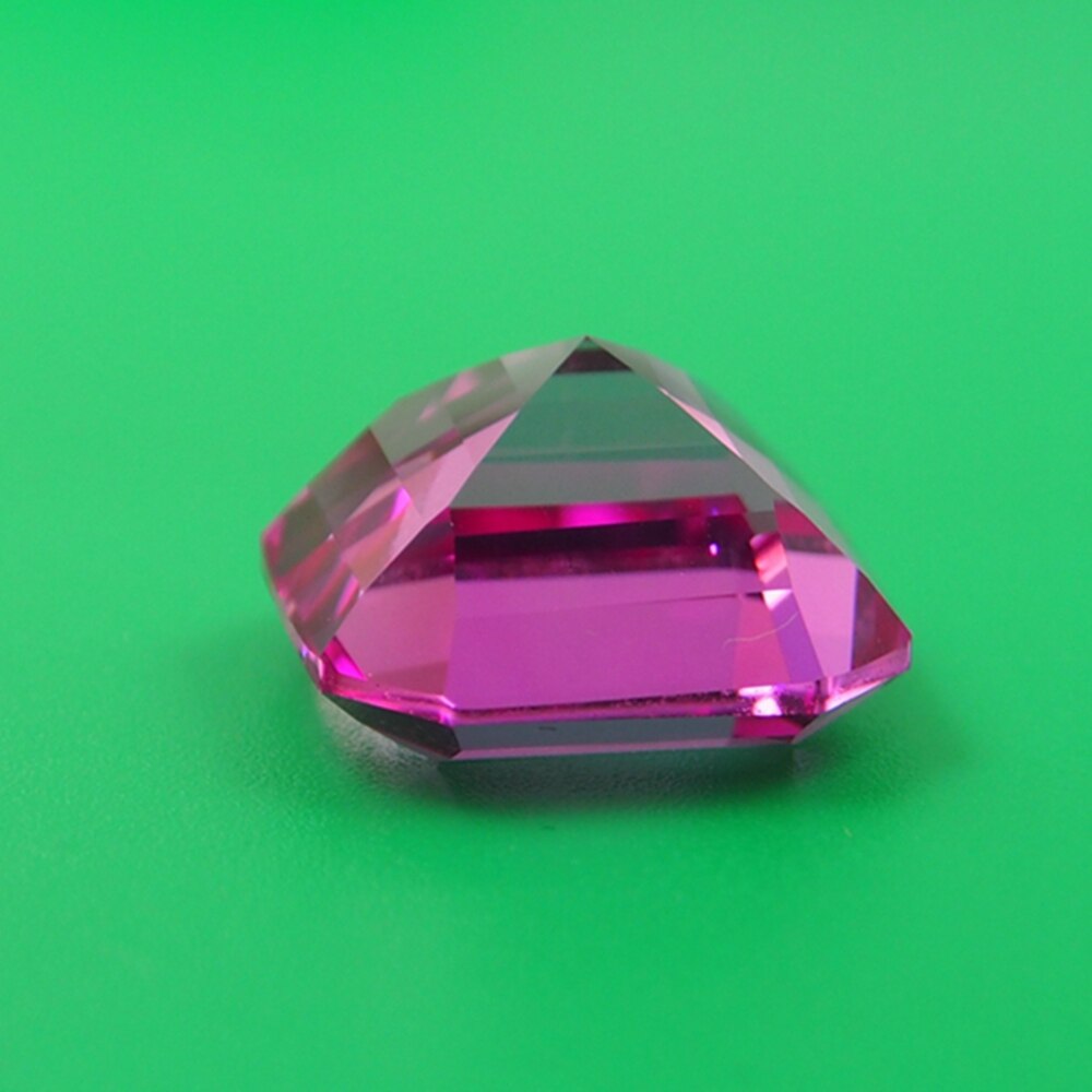 15*15mm 1 Piece /alot 20 carat Top Lab Pink Sapphire ring Loose Gemstone for BIY Ring making