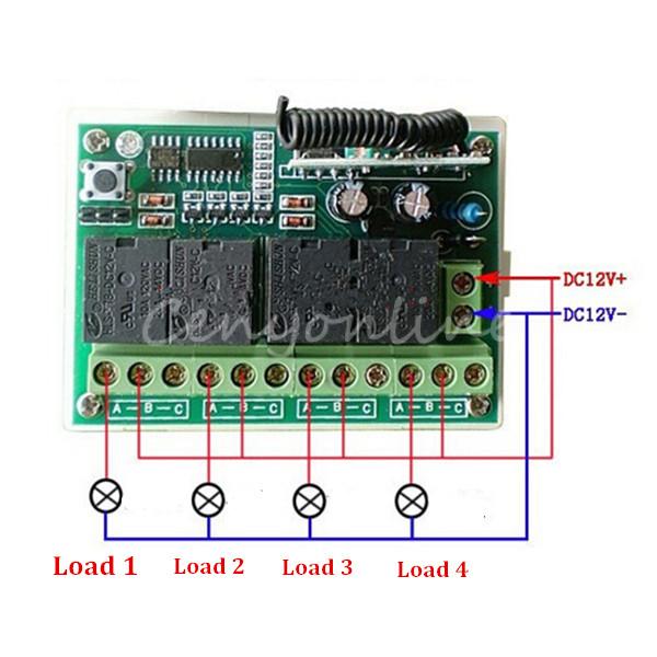 433Mhz Zender Ontvanger Collectie Voor Dc 12V 4CH Kleine Kanaal Draadloze Afstandsbediening Radio Switch 200M Hoge gevoeligheid