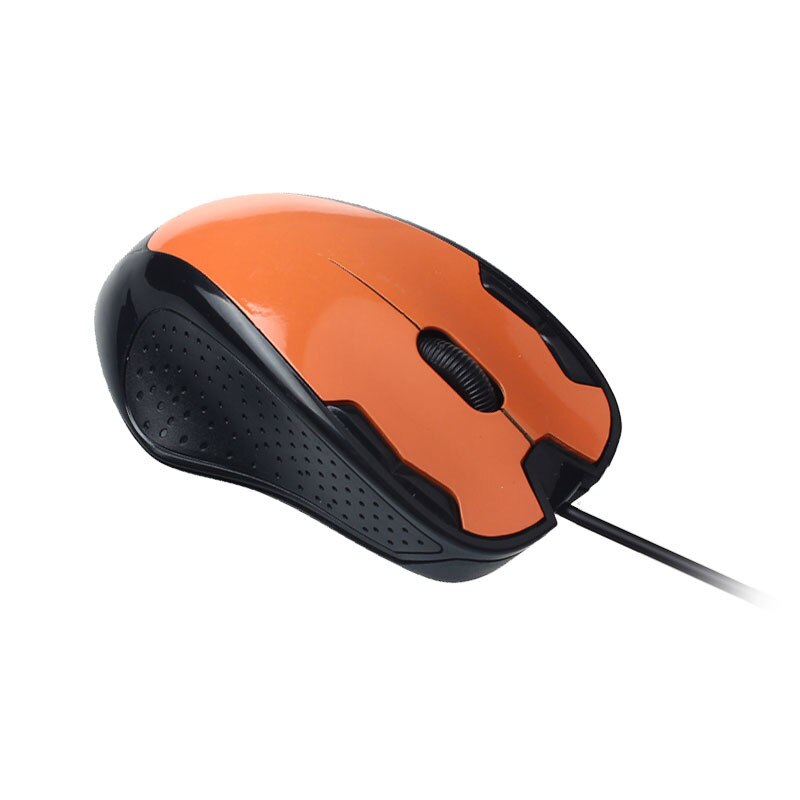Luxury 1800 DPI Optical Mouse Wired Ergonomic USB Rechargeable Wired Gaming Mouse Mice For Laptops Desktop Computer Mouse Orange