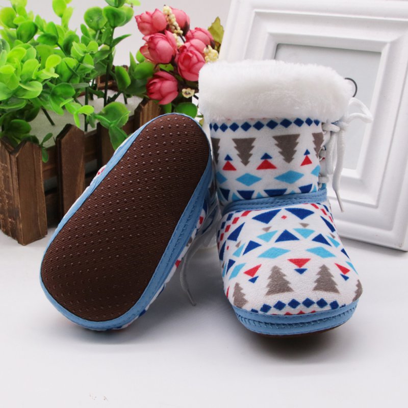 Outono inverno quente velo botas de neve macio soled bebê menina menino anti-silp prewalker sapatos berço criança calçados 0-18 meses