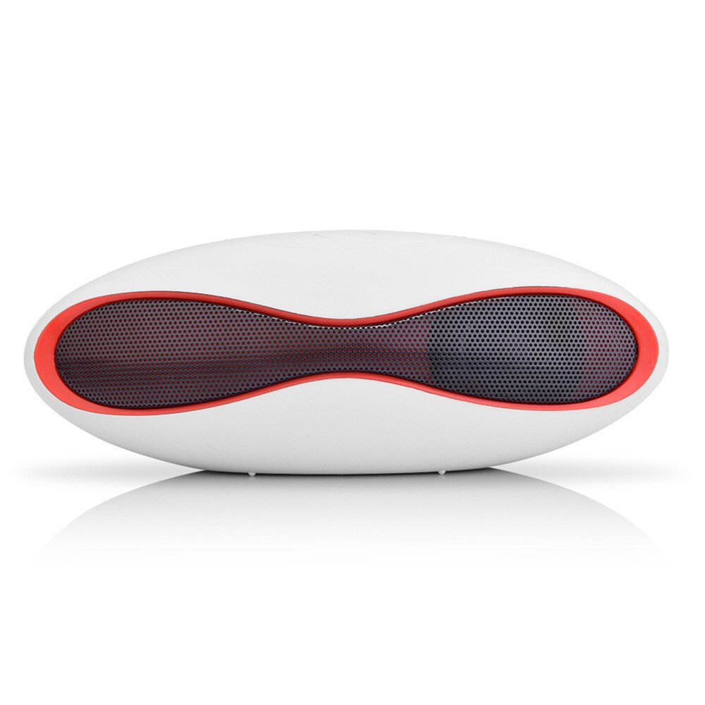 Wireless Bluetooth Speaker USB FM Stereo Mini Super Bass Portable Audio Player Sound Built-in Battery Outdoor Portable Speaker: White