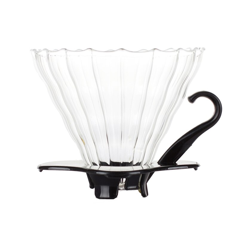 glass kaffe drypp filter kopp kaffe drypper smart kaffe filter motor stil bærbar gjenbrukbar papirløs helle over: Svart