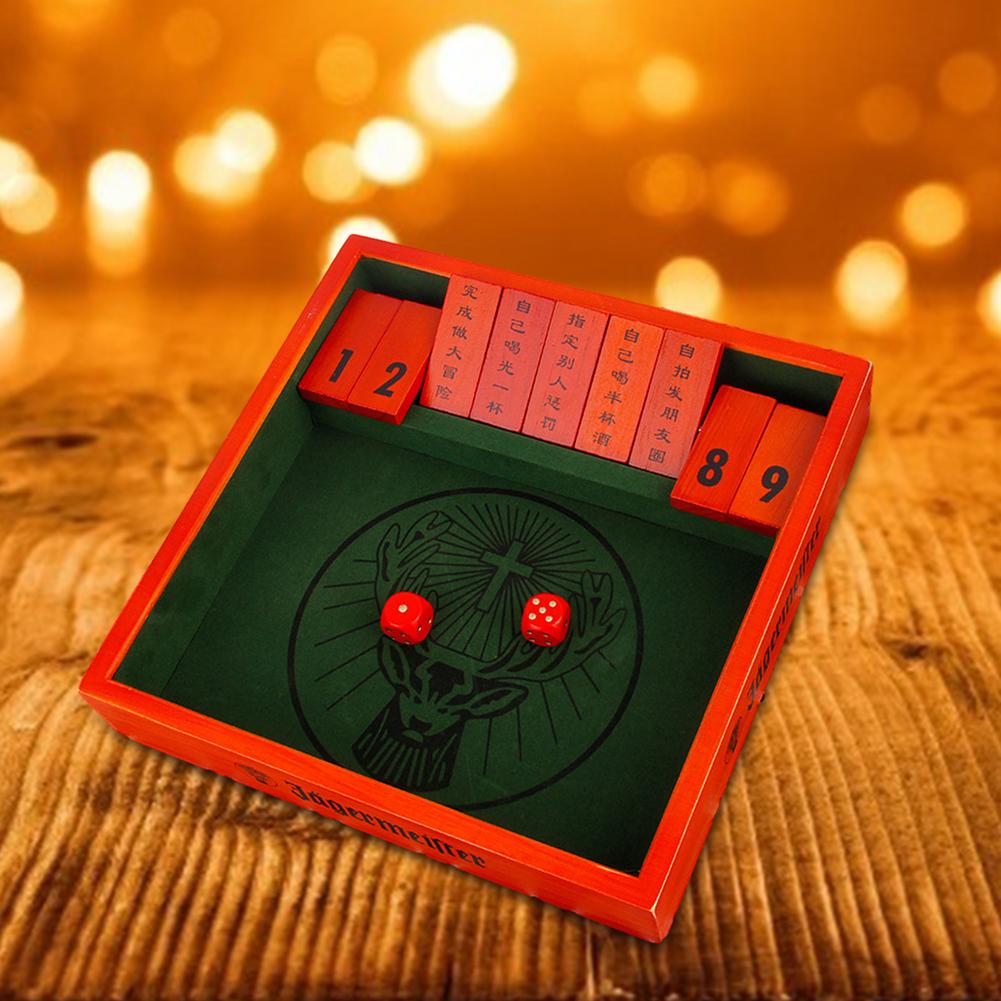 Excellent Workmanship Wooden Board Game With Dice Drinking Board Game For Parties KTV And Bar Performances