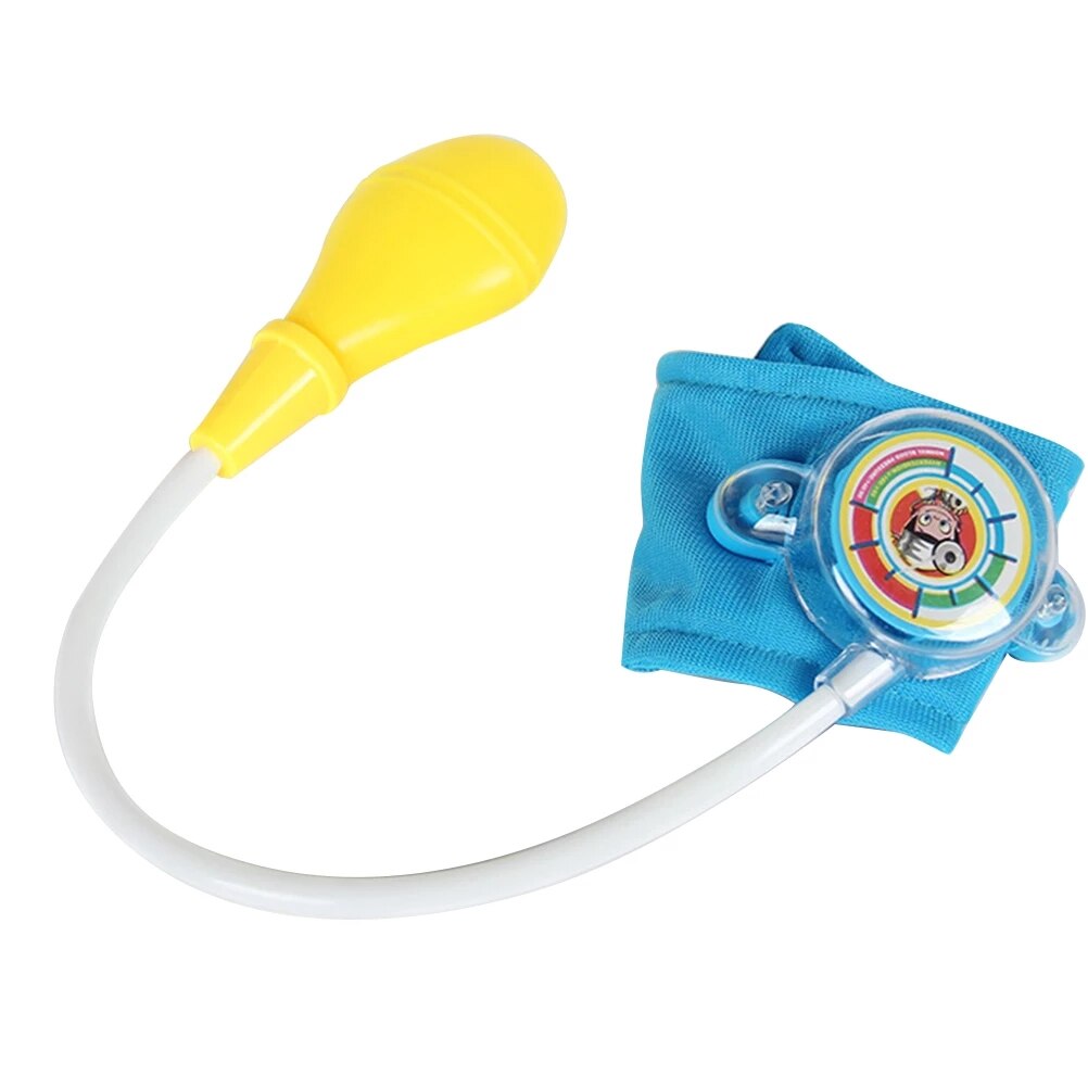 Juego de juguete educativo para niños pequeños, estetoscopio de simulación de juego de rol, presión arterial, juguetes educativos de aprendizaje