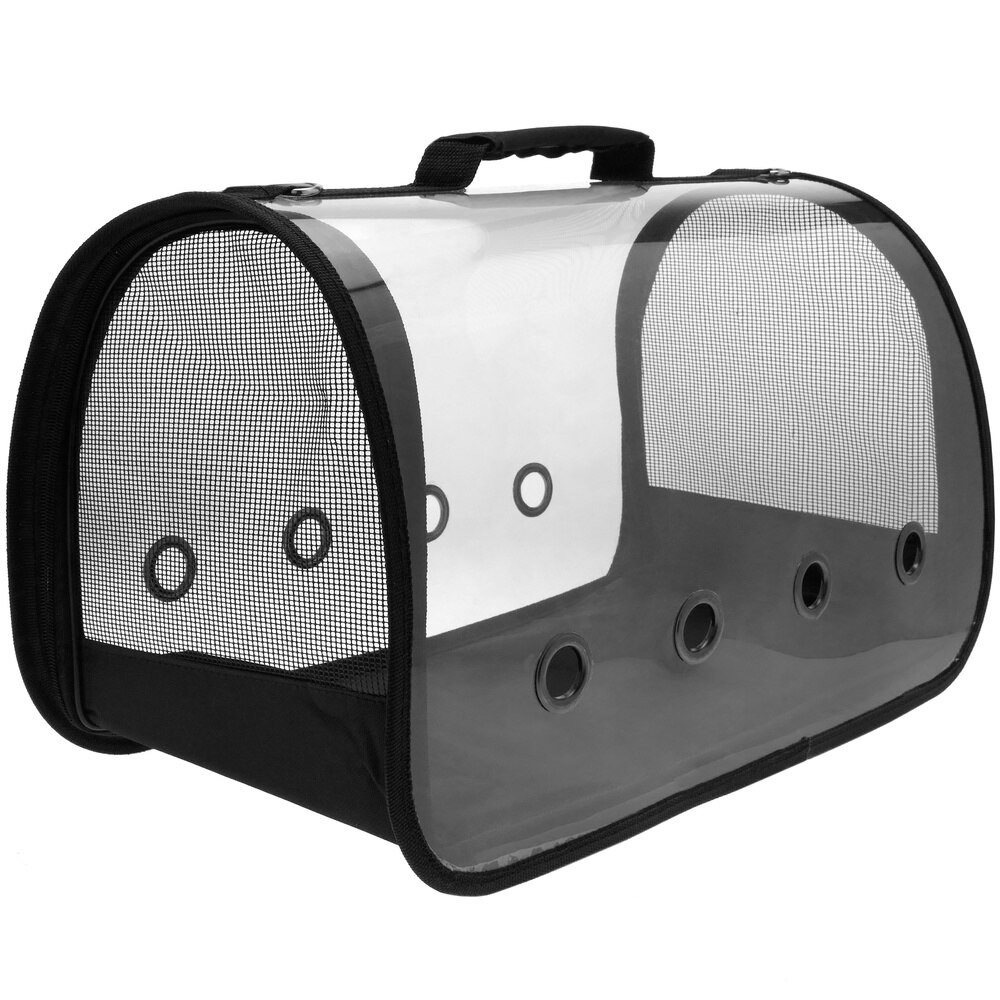 CityBAG - Maleta para transporte de mascotas gato y perro. Transportin de plástico transparente