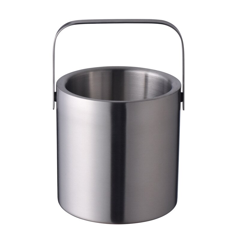 Bpa za darmo 1.3L podwójna ściana szampana beczka kostki lodu podwójna ściana jedzenie stopień wiaderko na lód ze stali nierdzewnej z lód Tong spinacz zestawy