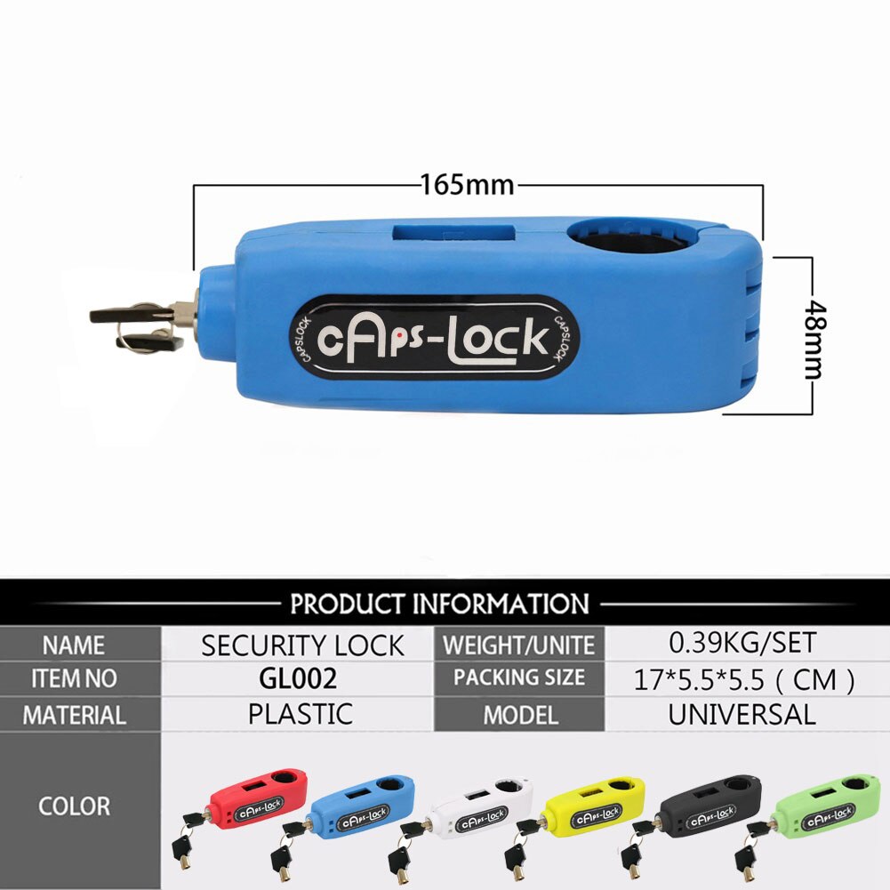 Portátil Bloqueo de manillar para motocicleta Acelerador de freno agarre cerradura de seguridad moto scooter con bloqueo de seguridad anti-robo de protección