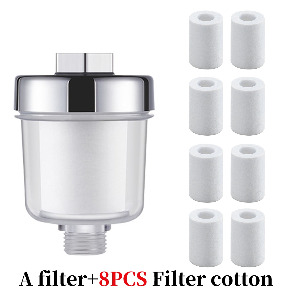 Bath Filter Transparent Bathroom Filtration System Water Outlet Purifier Kits Universal Faucet Filter For Kitchen Bathroom: black
