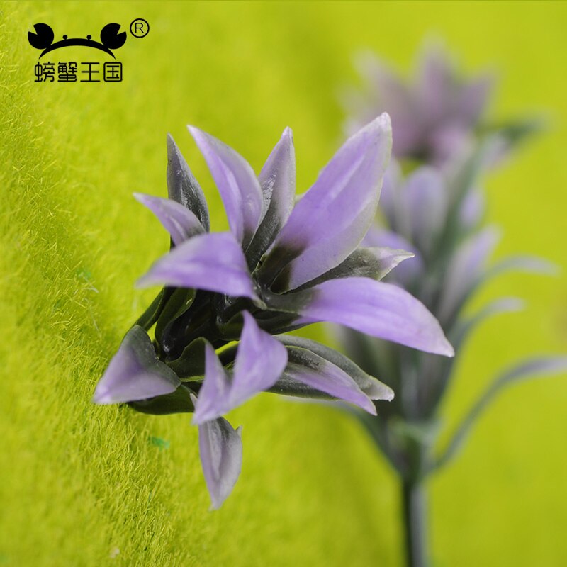 50 st gräs blommodell miniatyr modell buske konstgjord plast modell gräs trädgårdstillbehör