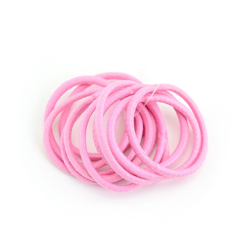 10Pcs Baby Girls Candy Colors Rubber Bands Children Elastic Hair Bands Ponytail Holder Kids Hair Accessories Headband Bebes
