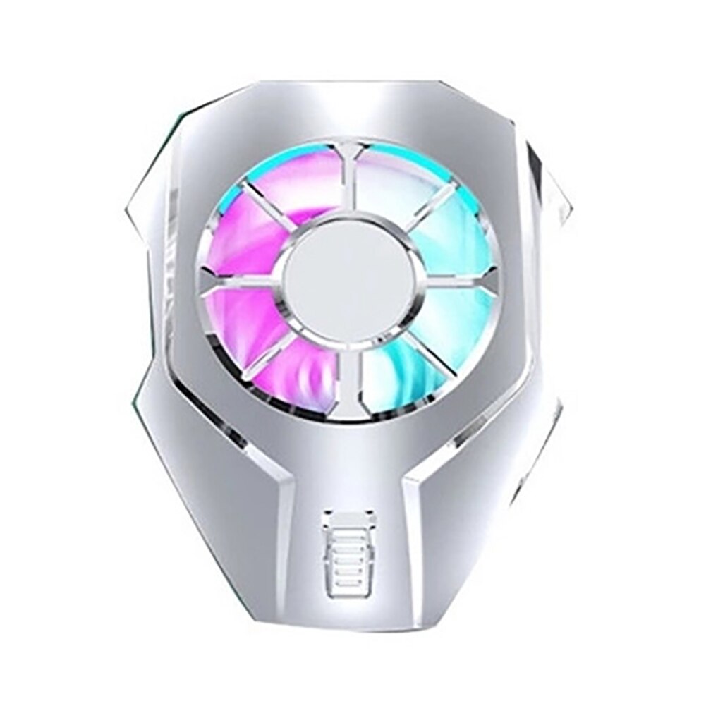 Universal Gamepad Game Handle Radiator Cell Phone Cooler Cooling Fan Refrigeration Fan Gaming Players Radiator: Silver