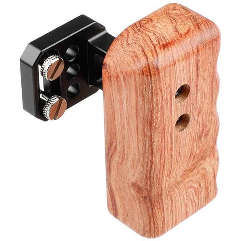 Right Wooden Handle Grip for Universal Camera Cage On The Side DSLR Camera Handle