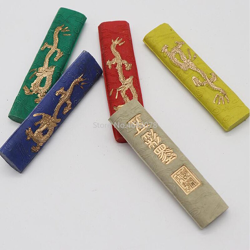 1Set Five colorful Dragon Ink/Seven colorful Dragon Ink Chinese Calligraphy Ink bar Ink block