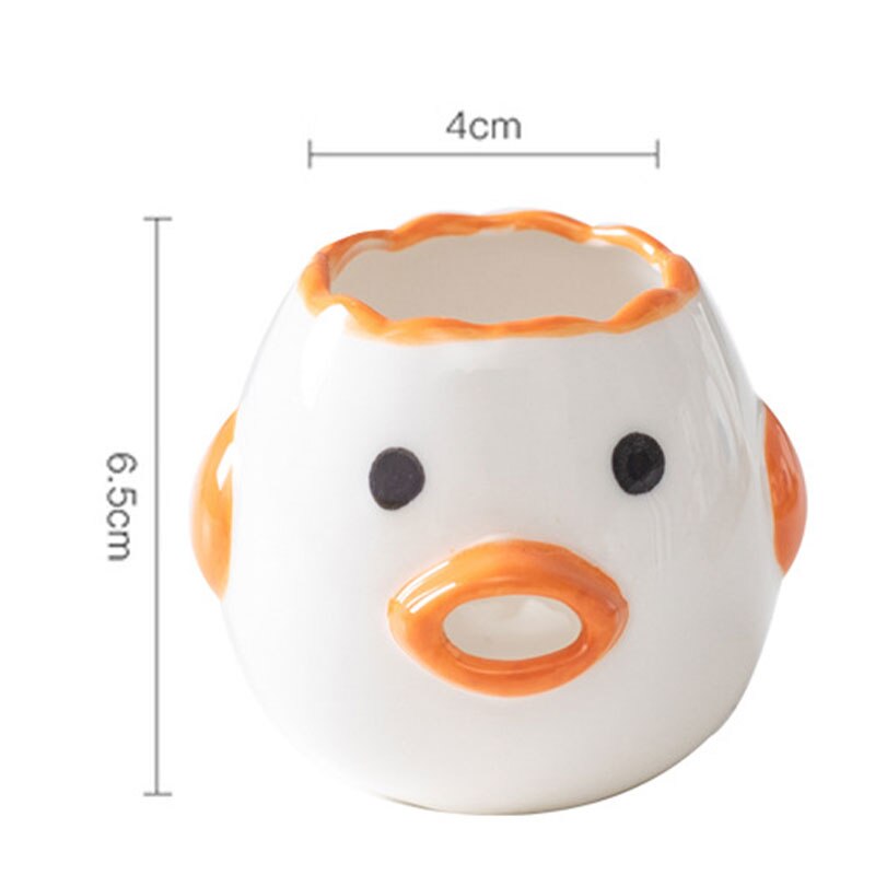 Kitchen Accessories Cute Chicken Ceramic Egg White Separator Egg Yolk Protein Separator