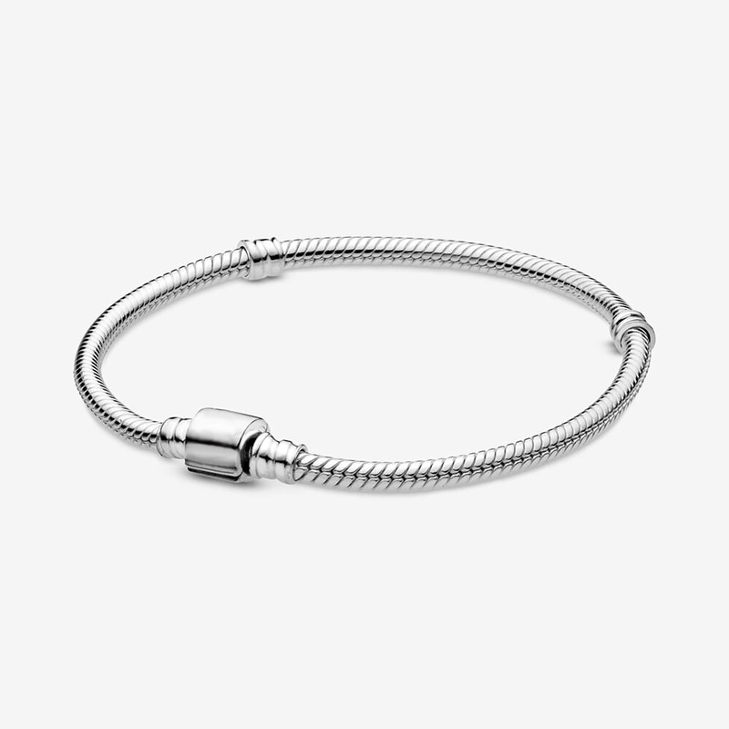 100% 925 Sterling Zilver Barrel Sluiting Snake Chain Armband Sterling Zilveren Sieraden Vrouwen