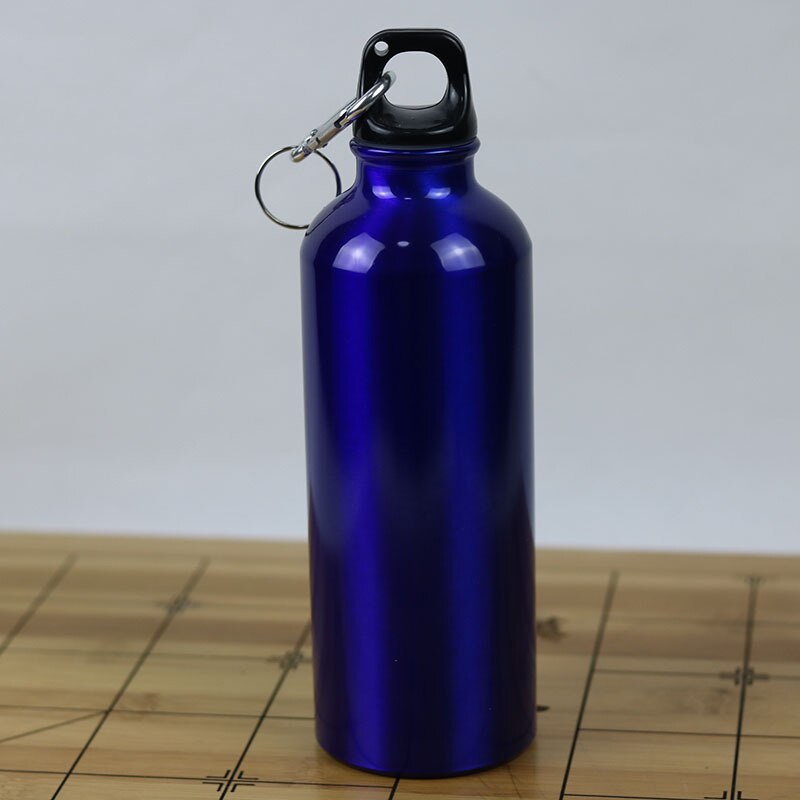 500 Ml Aluminium Fles Water Dier Vorm Familie Water Cup Voor Kids Kinderen School Drinken Bergbeklimmen Waterkoker: blue