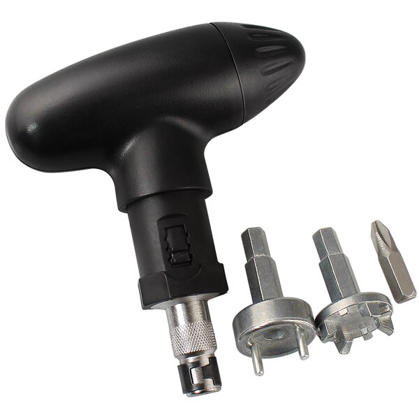 Golf Spike Wrench Tool Ratchet Handle Golf Remover Ripper Steel Ratcheting black for golf Shoes golf club Practical Club: Default Title