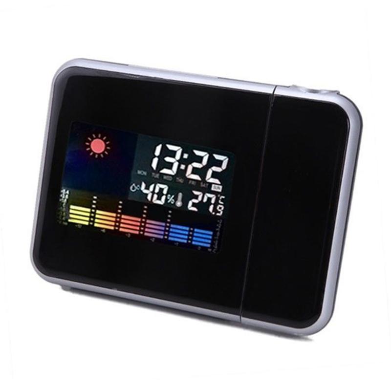 Weather Multi Function Alarm Clock Color Screen Calendar Home Desk Table Clocks Digital LCD Projection Desk Clock