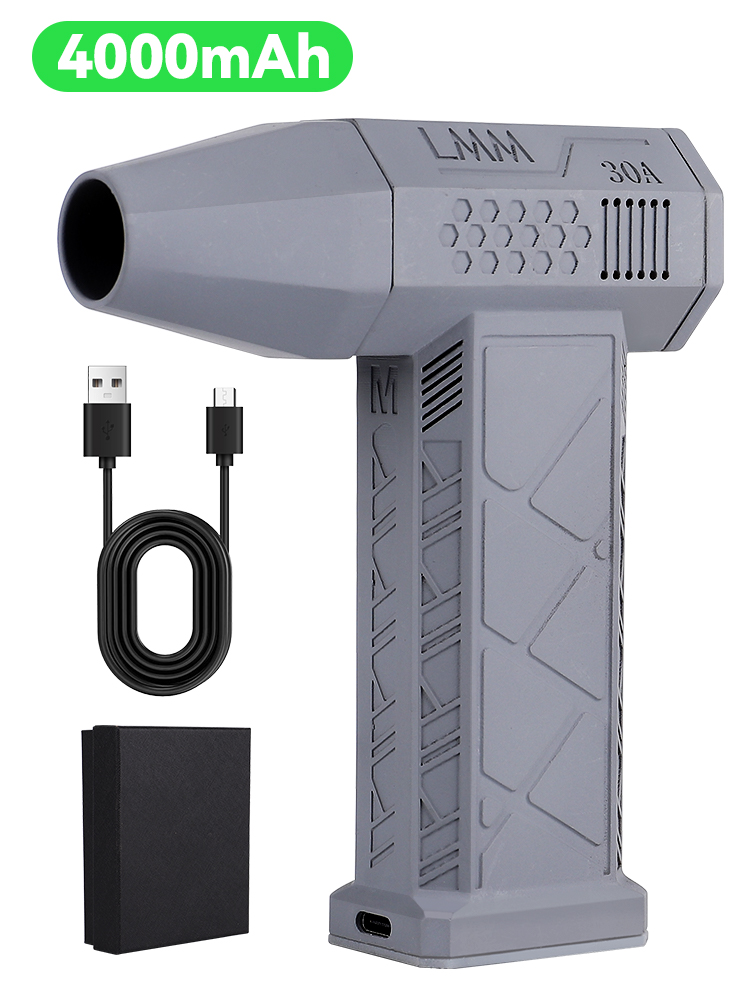 Potente ventilador de aire, ventilador de conducto de alta velocidad, mini ventilador Turbo Jet 140000 RPM Velocidad del viento 62 m/s Turbo Ventilador Motor sin escobillas Ventilador violento: Verde