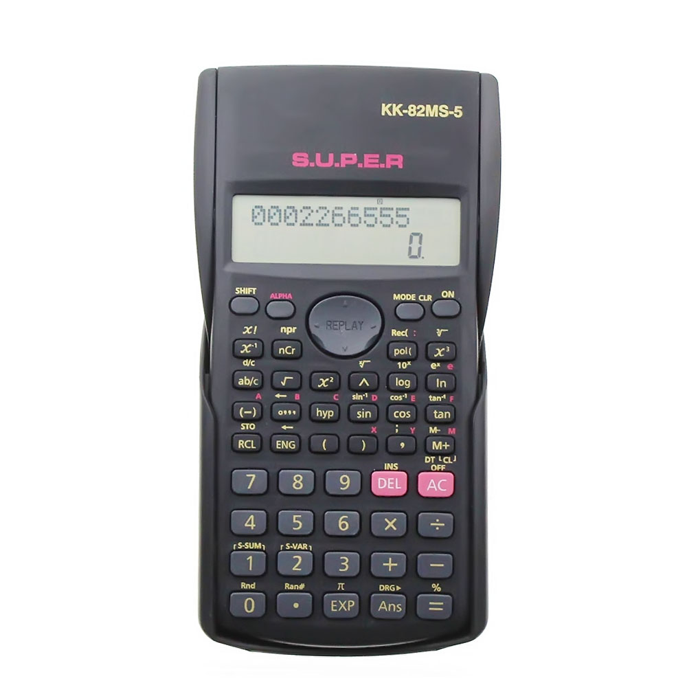 82MS-5 Handheld Multi-function 2 Line Display Scientific Calculator Portable Multifunctional Calculator For Mathematics