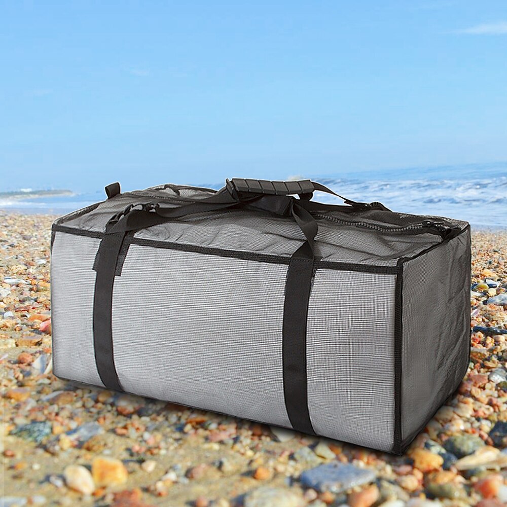 Mesh Duffel Gear Bag Snorkel Equipment Carry Bag for Mask Snorkel Fins Diving Surfing Gear Swimming Bags Mesh Storage