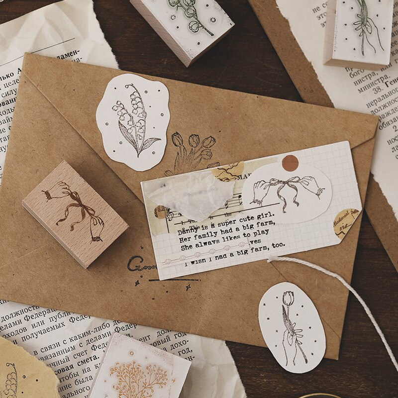 Jahrgang Strauß Blume der Poesie dekoration stempel holz stempel für scrapbooking schreibwaren DIY handwerk Standard stempel