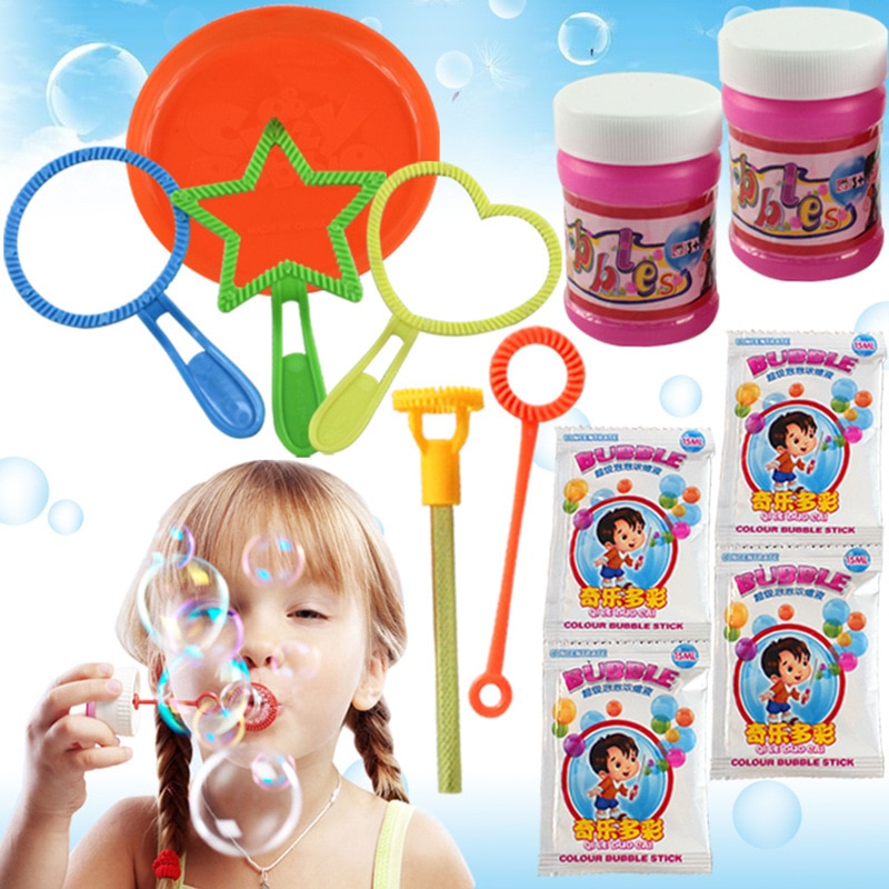 6Pcs/set Wand Tool Soap Bubble Concentrate Stick Soap Bubbles Bar Baby Toys Blowing Bubble For Outdoor Toy Funny Bubble