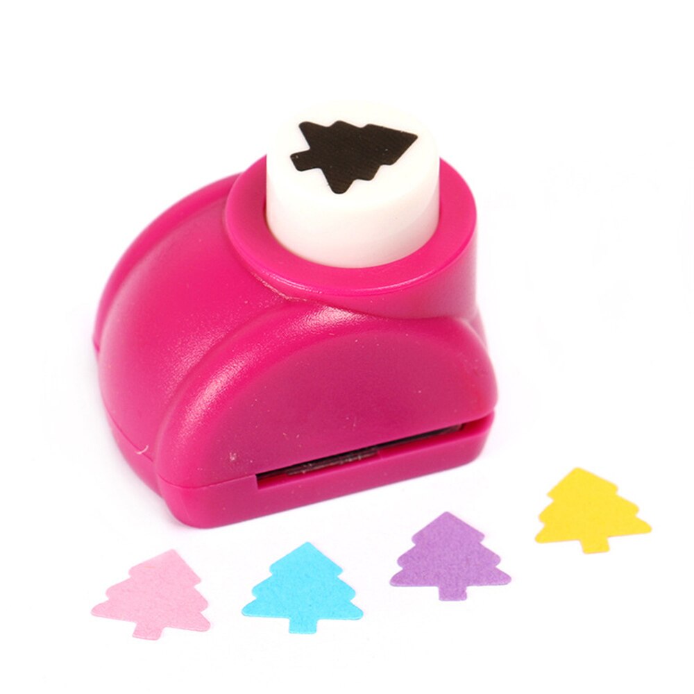 Mini DIY Stationery Kid Xmas Hand Press Album Paper Craft Punch Embosser Tree: tree