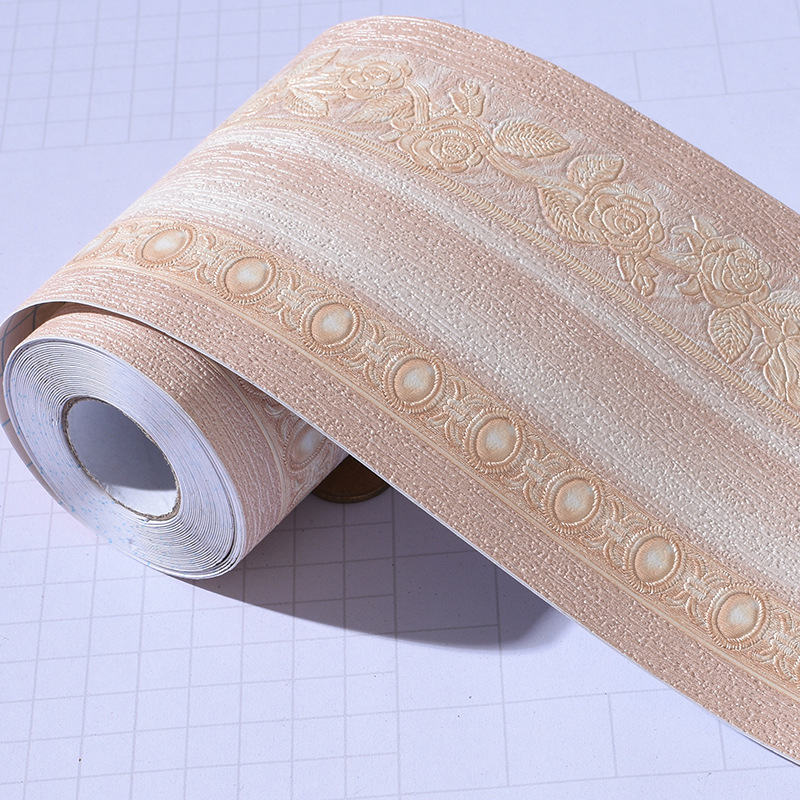 Waist Line Decoration Self-adhesive Waterproof 3d Stereo 5 Meters Long Kitchen Bathroom Tile Border Wall Corner Line Sticker: YA10903