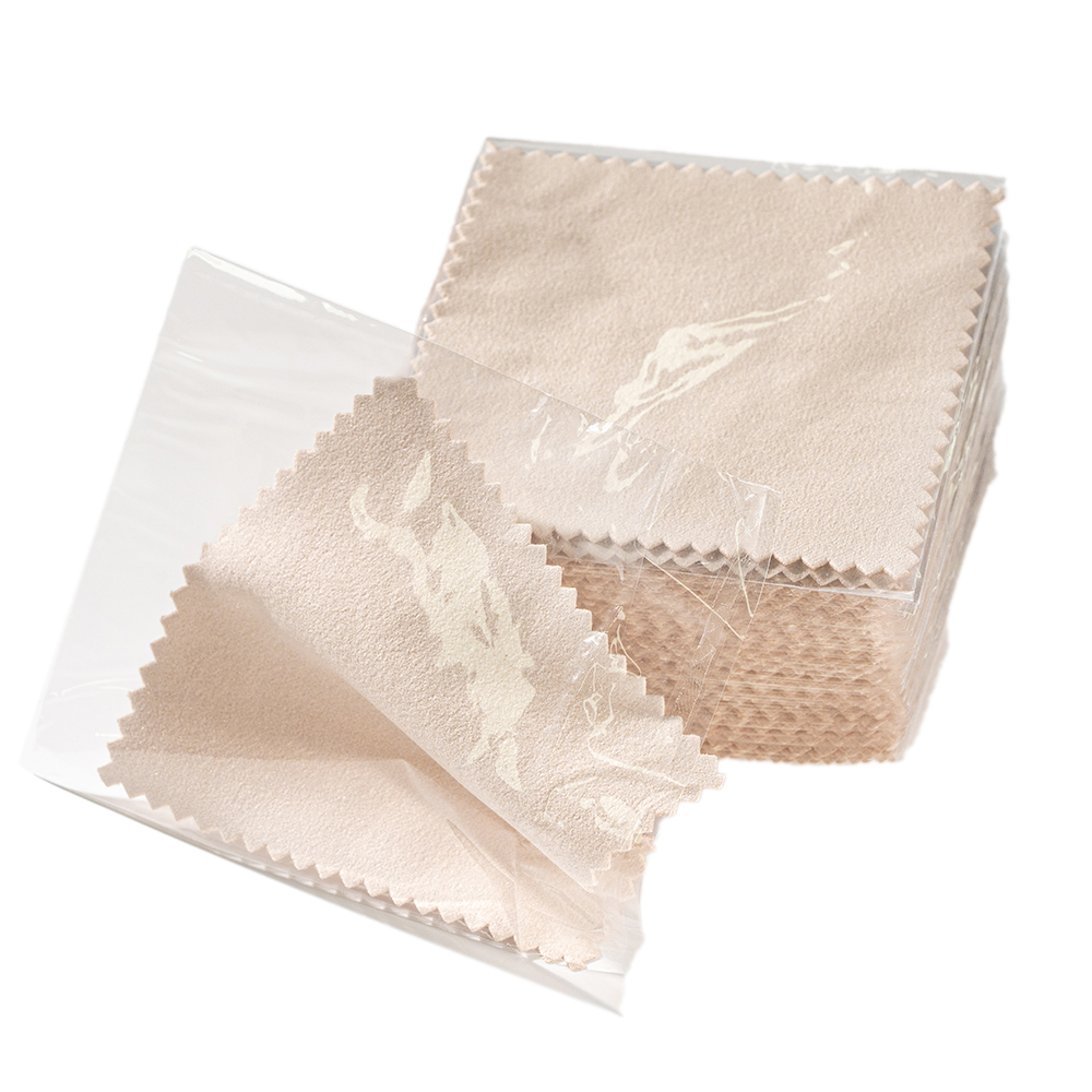 50 stücke Einzeln Silber Reiniger Polieren Schmuck Tuch Serviette Anlaufen Entferner Werkzeug Mit Paket Ornamente Für Besteck Gold: Gelb